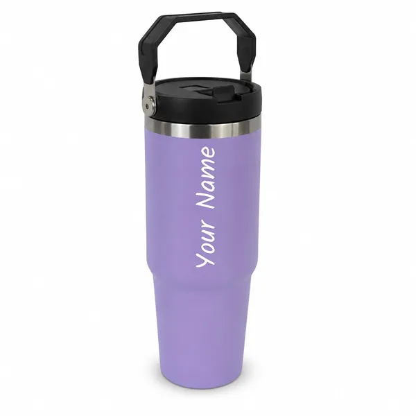 Personalized_1000_ml_Stainless_Steel_Tumbler,_purple|_Custom_Name_Engraved,_Handle_&_Straw_Lid,_Double_Wall_Vacuum_Insulated,_Leakproof,_for_Hot_&_Cold_Drinks