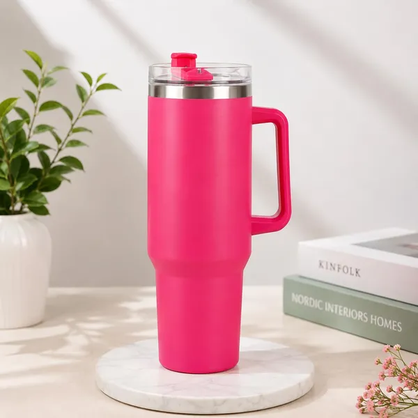 Personalized_1200_ml_Stainless_Steel_Tumbler,Dark_Pink_|_Custom_Name_Engraved,_Handle_&_Straw_Lid,_Double_Wall_Vacuum_Insulated,_Leakproof,_for_Hot_&_Cold_Drinks