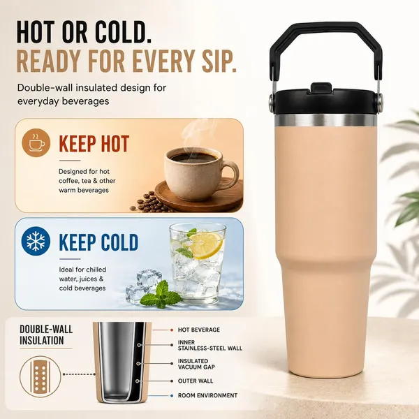 Personalized_1200_ml_Stainless_Steel_Tumbler,Peach_|_Custom_Name_Engraved,_Handle_&_Straw_Lid,_Double_Wall_Vacuum_Insulated,_Leakproof,_for_Hot_&_Cold_Drinks