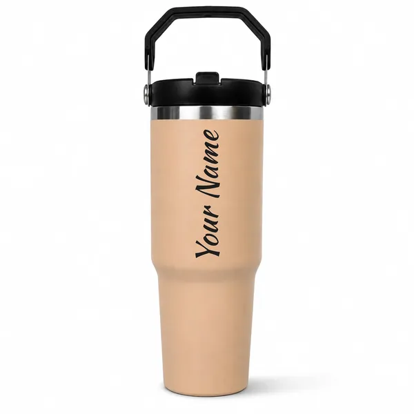 Personalized_1200_ml_Stainless_Steel_Tumbler,Peach_|_Custom_Name_Engraved,_Handle_&_Straw_Lid,_Double_Wall_Vacuum_Insulated,_Leakproof,_for_Hot_&_Cold_Drinks