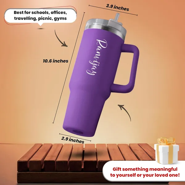 Personalized_1200_ml_Stainless_Steel_Tumbler,_Purple_|_Custom_Name_Engraved,_Handle_&_Straw_Lid,_Double_Wall_Vacuum_Insulated,_Leakproof,_for_Hot_&_Cold_Drinks