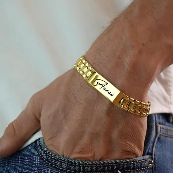 Personalized_Name_Engrave_Phontom_Gold_Bracelet_for_Men