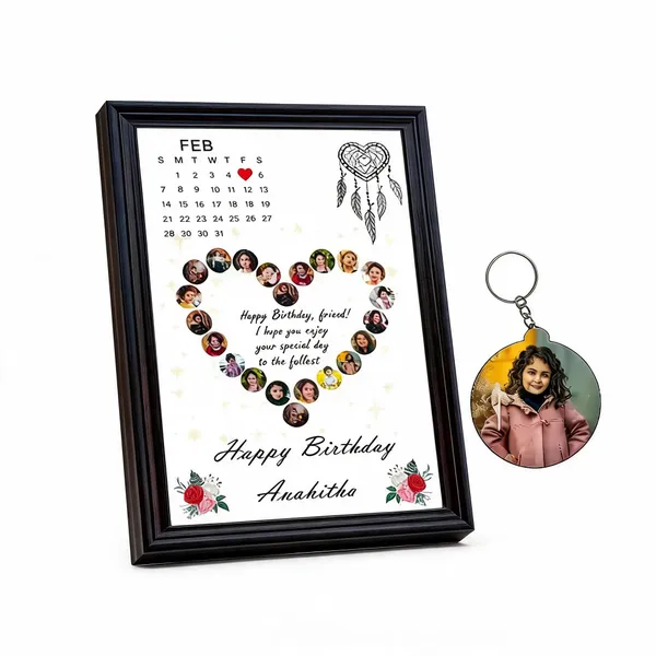 22_photos_Calendar_Photo_Frame_With_Keychain