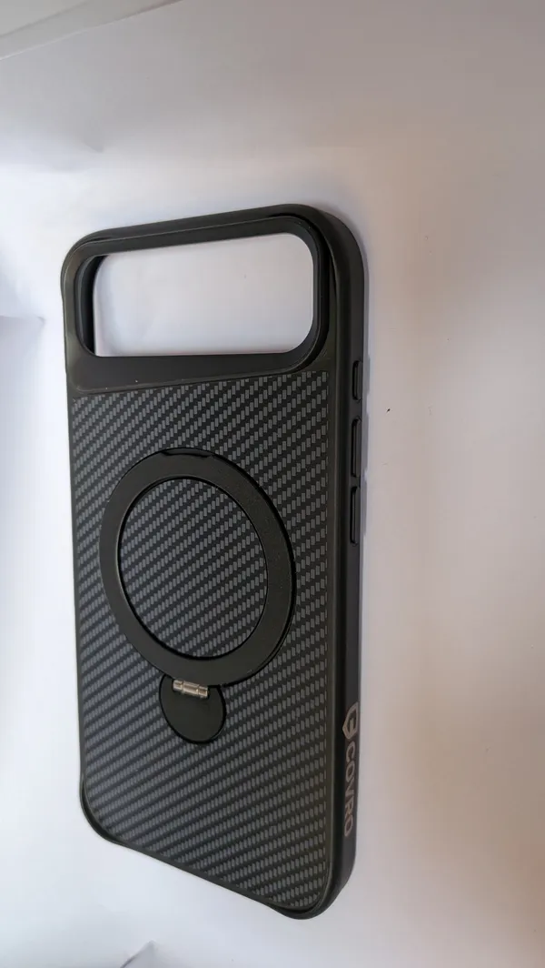 Iphone_17_Air_Black_Pc+Tpu_Back_Cover_With_Ring_Holder