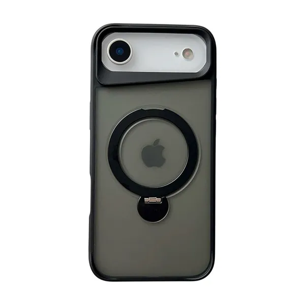 Iphone_17_Air_Black_Pc+Tpu_Back_Cover_With_Ring_Holder