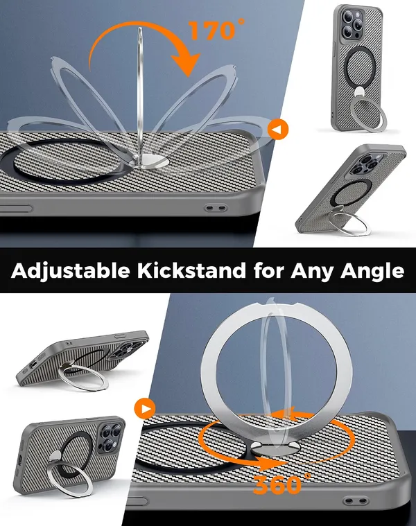 Iphone_Carbon_Grey_Magsafe_Compatible_Ring_Case