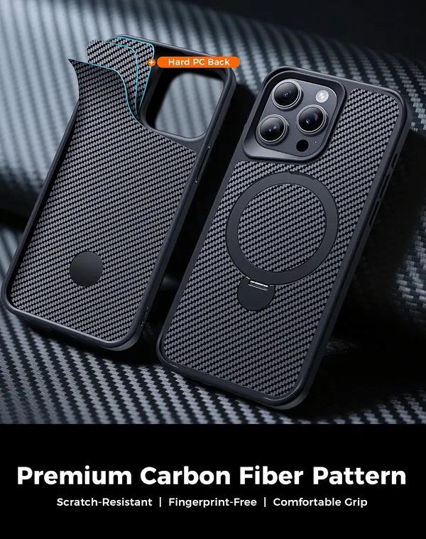 Iphone_Carbon_Black_Pc_Tpu_Magnetic_Case