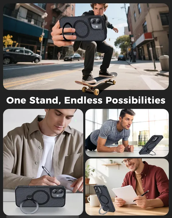Iphone_Carbon_Black_Pc_Tpu_Magnetic_Case