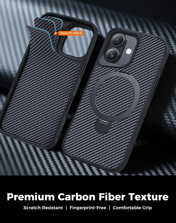 Iphone_Carbon_Black_Pc_Tpu_Magnetic_Case