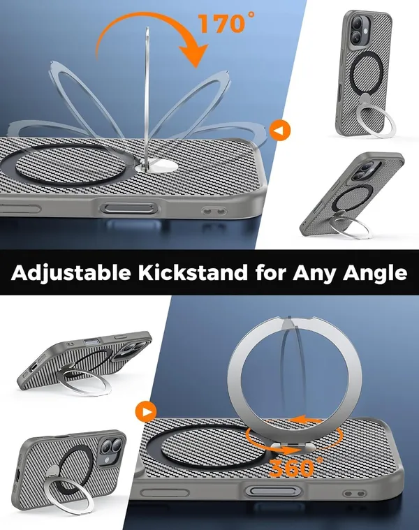 Iphone_Carbon_Grey_Magsafe_Compatible_Ring_Case