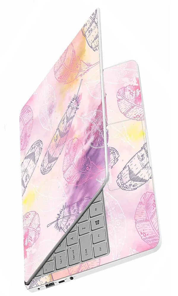 Full_Body_Laptop_Skins_Sticker_Laminated_Hd_Quality_Vinyl_Fits_Upto_15_6_Inches_Compatible_With_Dell_Lenovo_Acer_Hp_Asus_Purple_Pink_Feather