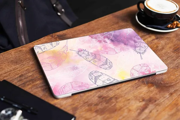 Full_Body_Laptop_Skins_Sticker_Laminated_Hd_Quality_Vinyl_Fits_Upto_15_6_Inches_Compatible_With_Dell_Lenovo_Acer_Hp_Asus_Purple_Pink_Feather