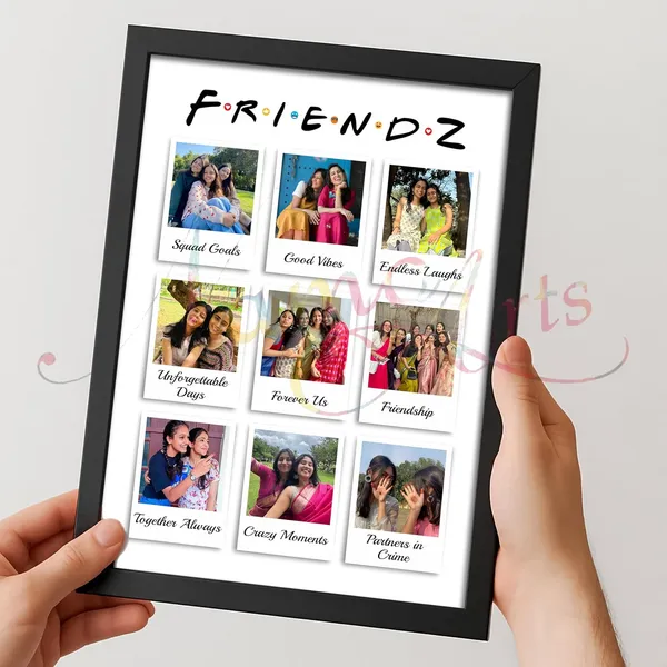 Personalized_Friendz_Polaroid_Style_Collage_Photo_Frame_Customised_9_Photo_Portrait_Layout_For_Best_Friends_Girls_Cousins_Cute_Aesthetic_Grid_Birthday_Farewell_College_Memories_Gift_Glare_Free_Laminated_Wooden_Frame_A5_A4_A3