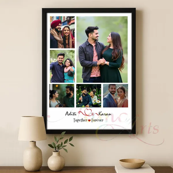 6_Photo_Collage_Frame_Personalized_Picture_Grid_Wall_Decor_Custom_Name_Print_Gift_For_Anniversary_Birthday_Family_Or_Couple_A4_A3_Size