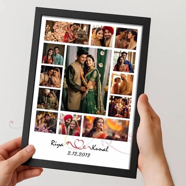 13_Photo_Collage_Frame_Personalized_Multi_Photo_Layout_With_Custom_Name_Gift_For_Anniversary_Family_Friends_Birthday_Wall_Decor_Keepsake_A4_A3_Size