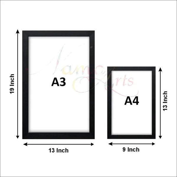 Personalized_Raksha_Bandhan_Photo_Frame_Custom_Brother_Sister_Siblings_Rakhi_Gift_With_Cartoon_Illustrations_A4_A3_Size_Wall_Frame