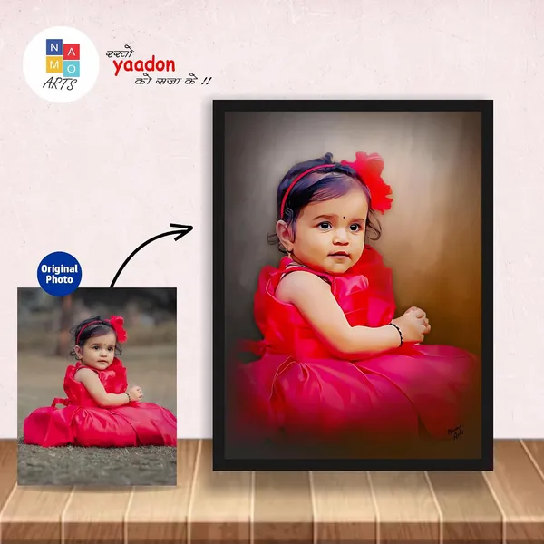Namo_Arts_Customized_Kids_Digital_Oil_Painting_From_Photo_Child_Portrait_Artwork_Birthday_Memory_Keepsake_Gift_Photo_To_Portrait_A4_A3