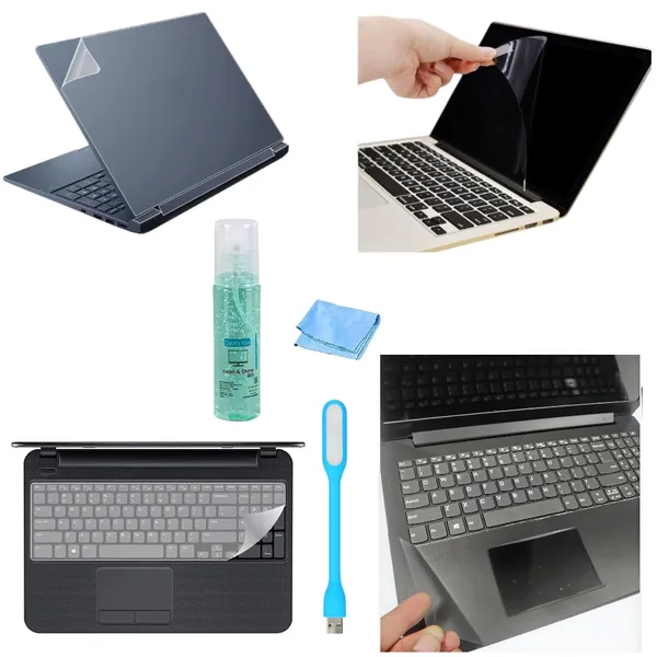 Laptop_Protection_Kit_Screen_Protector_Keyguard_Body_Skin_Trackpad_Protector_With_Cleaning_Gel_Usb_Light_Scratch_Resistant_Hd_Clear_Display_Dust_Fingerprint_Protection_Easy_Install_Bubble_Free_Removal_14_1_Inch