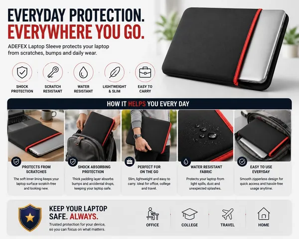 Reversible_Neoprene_Laptop_Sleeve_With_Hd_Clear_Screen_Guard_Transparent_Silicone_Keyboard_Protector_And_Flexible_Usb_Led_Light_Complete_Laptop_Accessories_For_Office_Study_14_Inch
