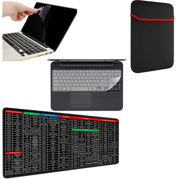 Laptop_Protection_Combo_Reversible_Red_Black_Neoprene_Laptop_Sleeve_With_Hd_Clear_Screen_Guard_Transparent_Keyboard_Protector_And_Shortcut_Keys_Mouse_Pad_14_Inch_Laptops