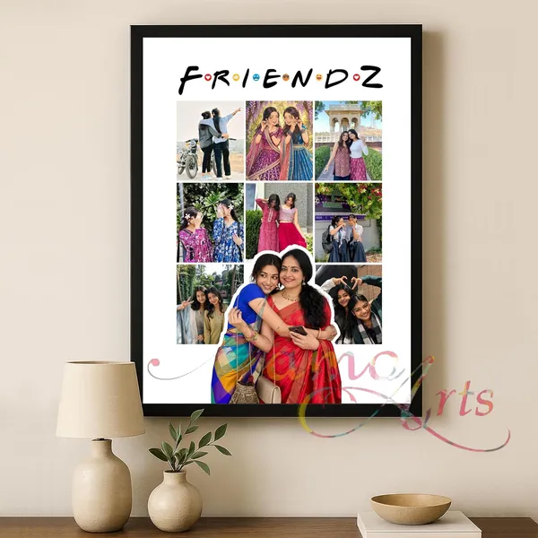 Personalized_Friendz_Theme_Collage_Photo_Frame_Customized_Gift_For_Best_Friends_Girls_Boys_Couple_Cousins_Family_Birthday_Anniversary_Farewell_Wedding_Glare_Free_Finish_Sizes_A4_A3