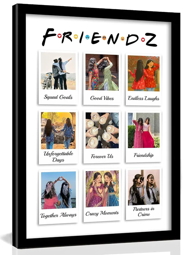 Personalized_Friendz_Polaroid_Style_Collage_Photo_Frame_Customized_9_Photo_Portrait_Layout_For_Best_Friends_Girls_Cousins_Cute_Aesthetic_Grid_Birthday_Farewell_College_Memories_A4_A3