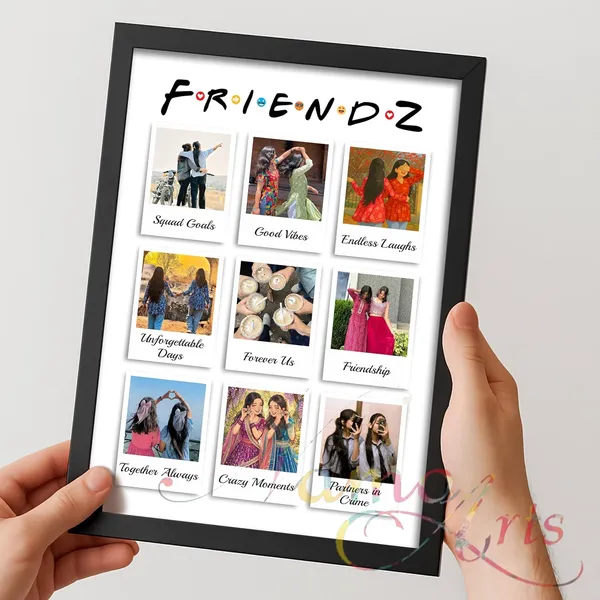 Personalized_Friendz_Polaroid_Style_Collage_Photo_Frame_Customized_9_Photo_Portrait_Layout_For_Best_Friends_Girls_Cousins_Cute_Aesthetic_Grid_Birthday_Farewell_College_Memories_A4_A3