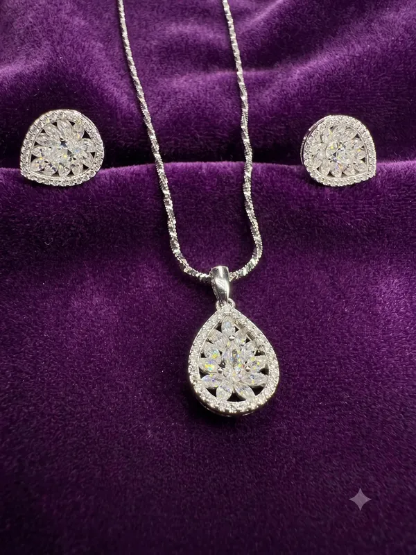925Silver_Women_Chain_&_Pendent_Set