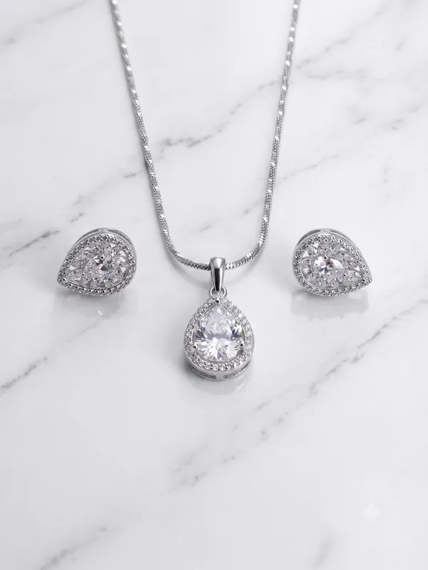 925Silver_Women_Chain_&_Pendent_Set