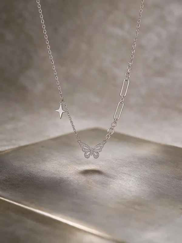 925_Silver_Women_Chain_&_Pendent_Set