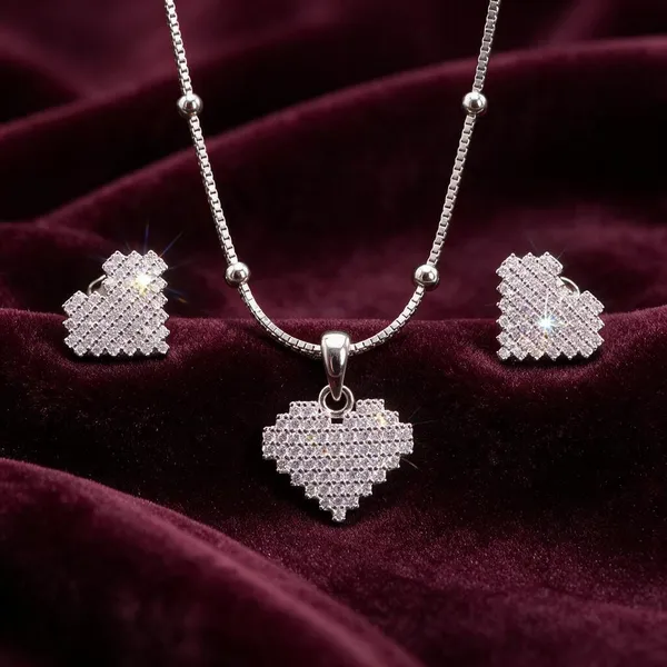 925_Silver_Women_Chain_&_Pendent_Set