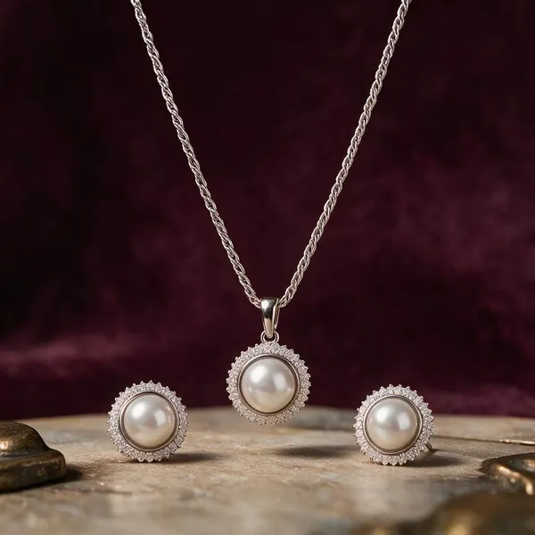 925_Silver_Women_Chain_&_Pendent_Set