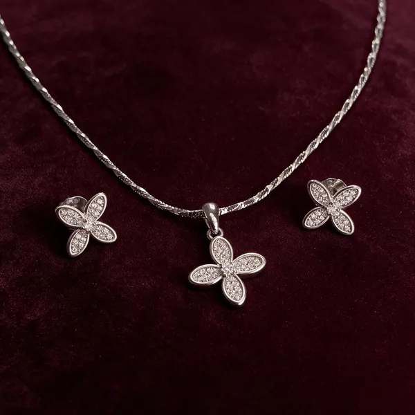 925_Silver_Women_Chain_&_Pendent_Set