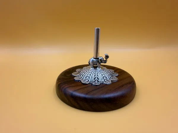 Pure_SIlver_Agarabatti/Flower_Stand_with_wooden