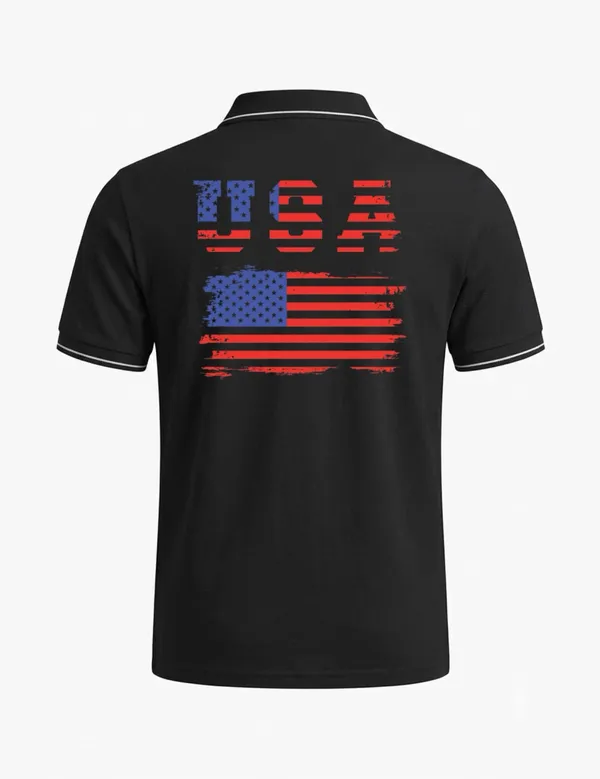 Black_Cotton_Blend_Classic_Fit_Graphic_Polo_T-Shirt_For_Unisex