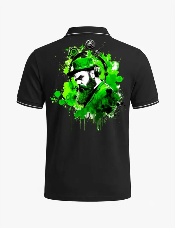 Black_Cotton-Polyester_Character_Graphic_Polo_T-Shirt_For_Unisex