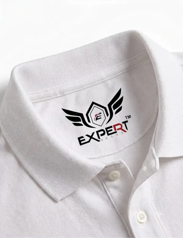 White_Cotton-Polyester_Regular_Fit_Polo_T-Shirt_For_Unisex