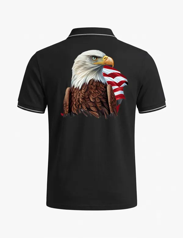 Black_Cotton_Blend_Front_Graphic_Polo_T-Shirt_For_Unisex
