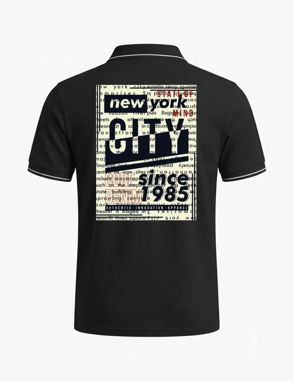 Black_Cotton_Blend_Regular_Fit_Contrast_Piping_Polo_T-Shirt_For_Unisex