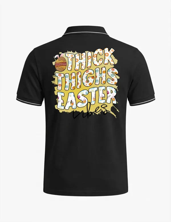 Black_Cotton_Blend_Easter_Graphic_Polo_T-Shirt_For_Unisex