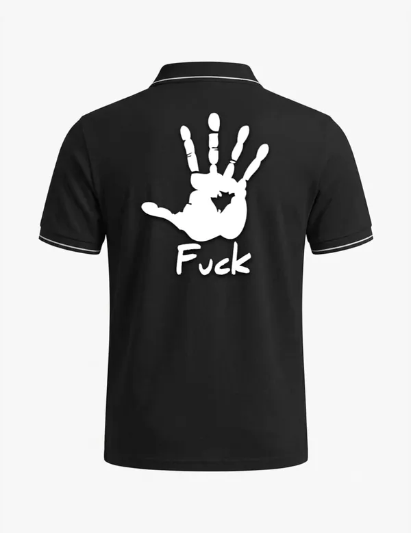 Black_Cotton-Polyester_Graphic_Print_Polo_T-Shirt_For_Unisex