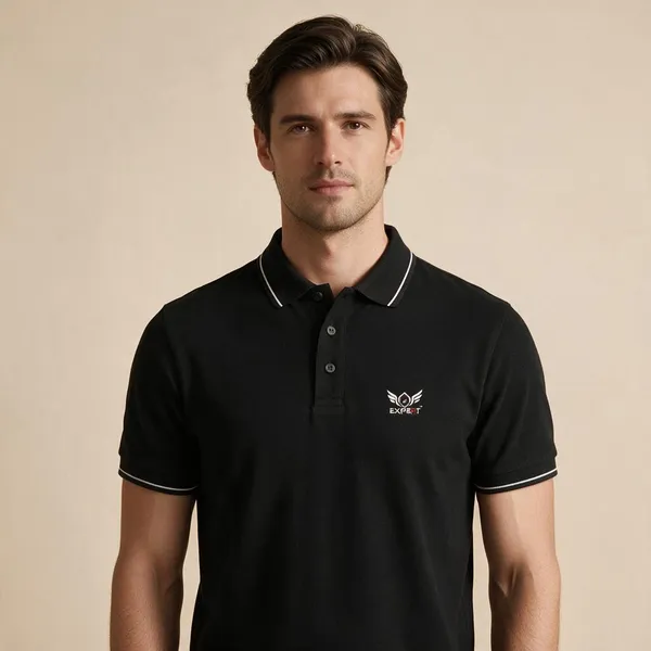 Black_Cotton-Polyester_Regular_Fit_Polo_T-Shirt_For_Unisex