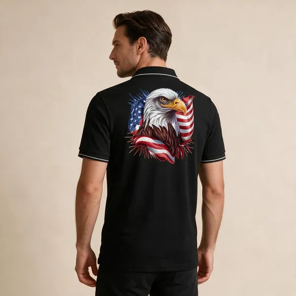 Black_Cotton-Polyester_Regular_Fit_Eagle_Flag_Graphic_Polo_T-Shirt_For_Unisex