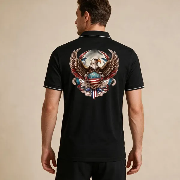 Black_Cotton-Polyester_Regular_Fit_Eagle_Shield_Graphic_Polo_T-Shirt_For_Unisex