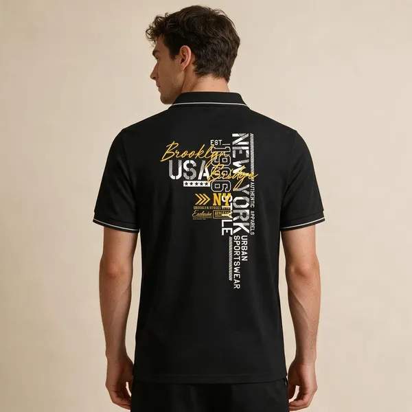 Black_Cotton_Blend_Back_Graphic_Polo_T-Shirt_For_Unisex