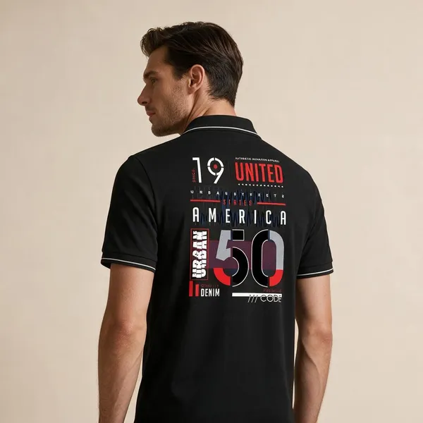 Black_Cotton_Blend_Typography_Graphic_Polo_T-Shirt_For_Unisex