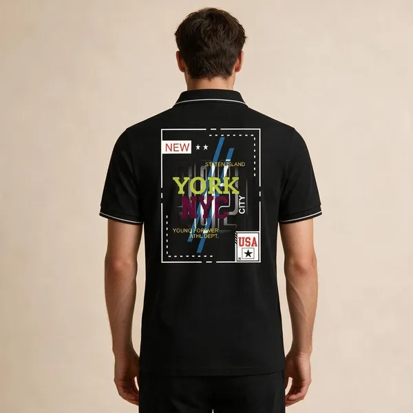 Black_Cotton_Blend_Graphic_Polo_T-Shirt_For_Unisex