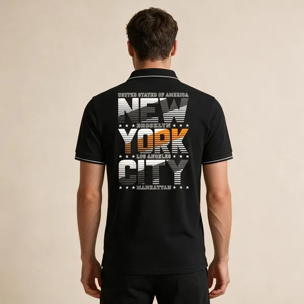 Black_Cotton_Blend_Graphic_Polo_T-Shirt_For_Unisex
