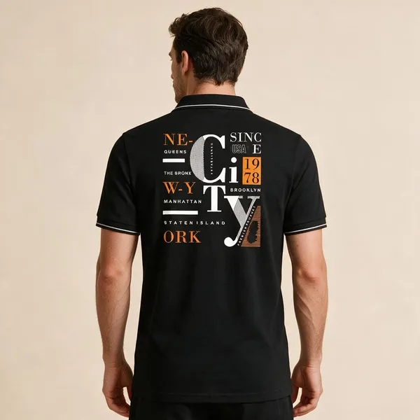 Black_Cotton_Blend_Regular_Fit_Graphic_Polo_T-Shirt_For_Unisex
