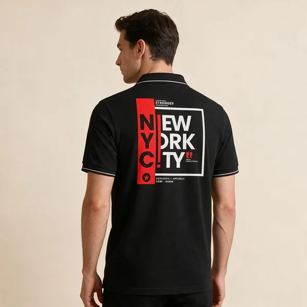 Black_Cotton_Blend_Graphic_Polo_T-Shirt_For_Unisex